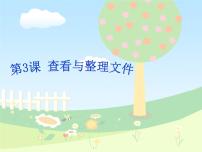 粤教版 (B版)第二册上册第3课 查看与整理文件综合与测试背景图免费ppt课件