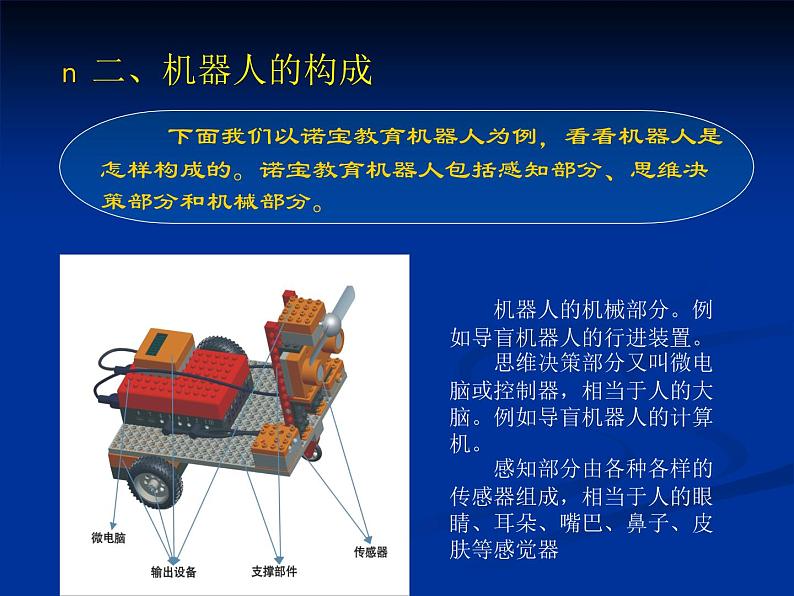 一、认识机器人的组件 课件第2页