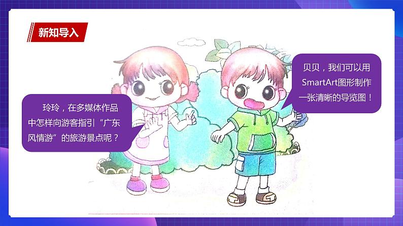 粤教版信息技术第二册下册 第9课 制作“广东风情游”导览图 PPT课件+教案02