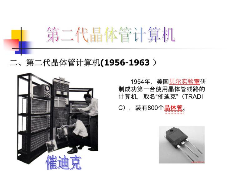 浙摄影版六年级上册 第2课 计算机的发展史 课件 教案 (2)06