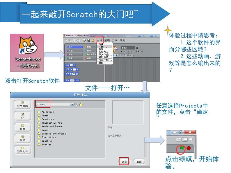 小学六年级下册信息技术--2.6初识Scratch-浙江摄影版-(9张)ppt课件第4页