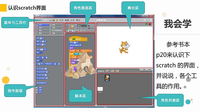 小学六年级下册信息技术-2.6初识Scratch--浙江摄影版(新-)-(8张)ppt课件第3页