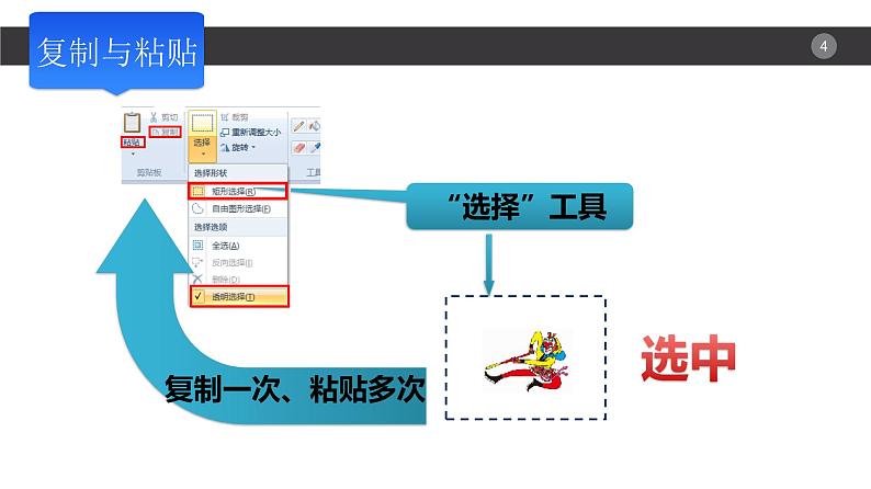 小学三年级上册信息技术-2.9复制与变换--浙江摄影版(15张)ppt课件第4页