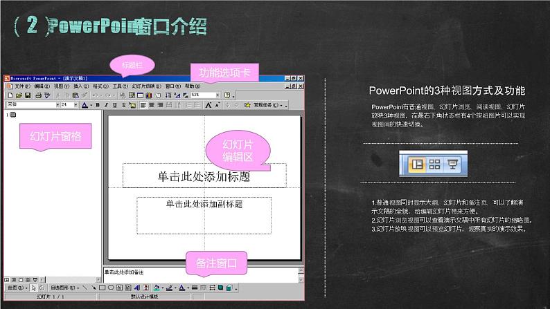 小学五年级下册信息技术-2.4初识PowerPoint--浙江摄影版(新)-(15张)ppt课件第6页