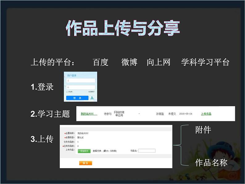 小学四年级上册信息技术-8作品上传与分享-浙江摄影版(12张)ppt课件01
