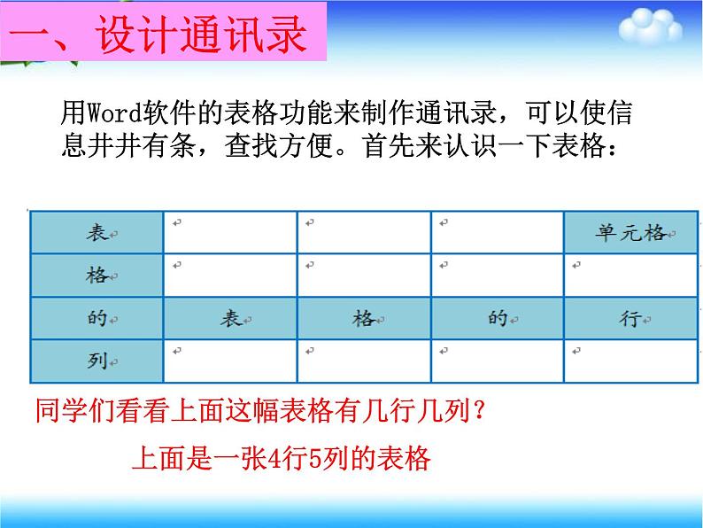 小学四年级上册信息技术-9制作通讯录-浙江摄影版(22张)ppt课件第5页
