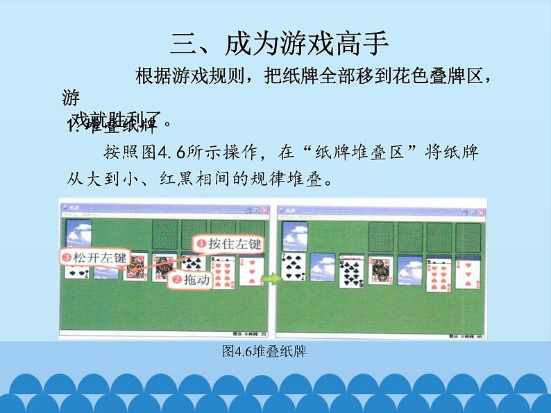 小学三年级上册信息技术-第4课拖动鼠标玩纸牌电子工业版(安徽)(19张)ppt课件第8页