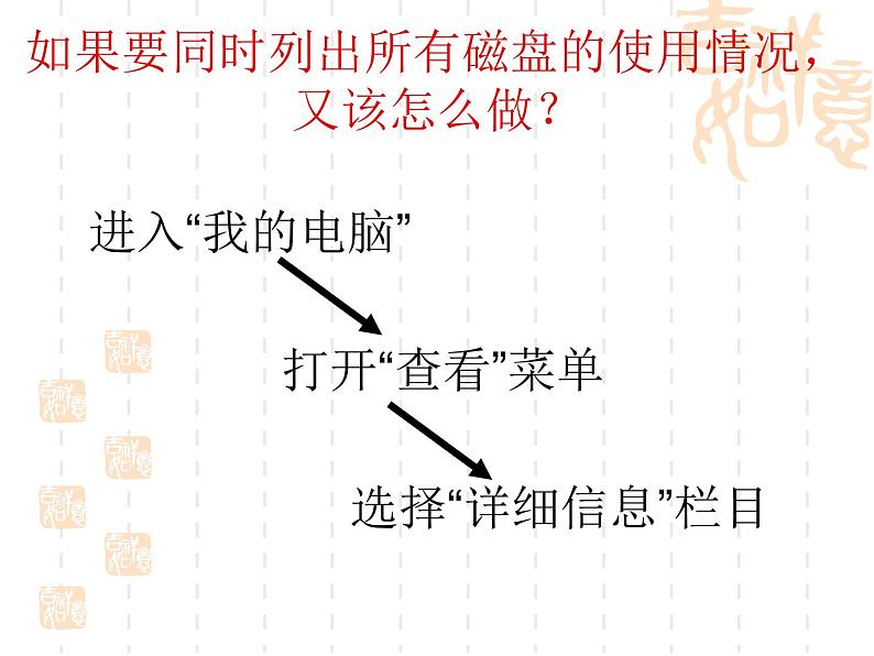 小学六年级上册信息技术-1刺探磁盘和文件夹的秘密--川教版(20张)ppt课件07