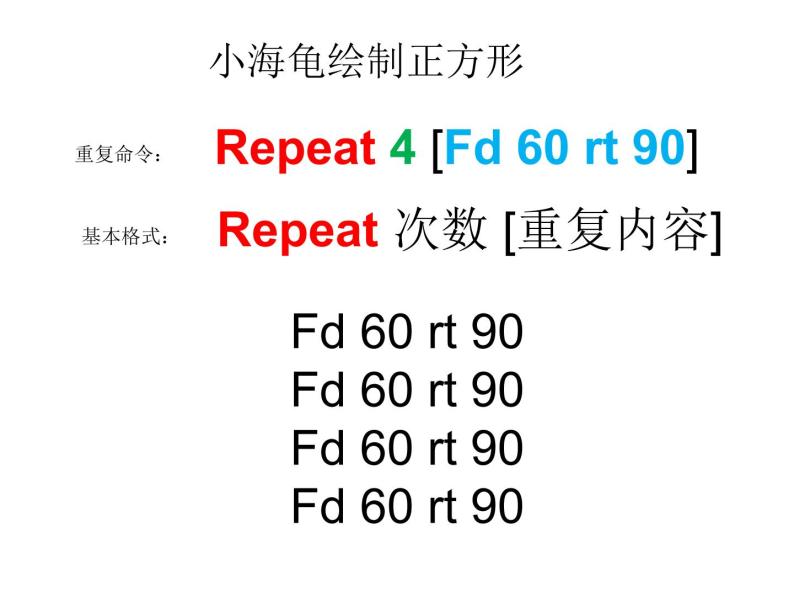 小学六年级下册信息技术-3-重复命令-川教版(20张)ppt课件06