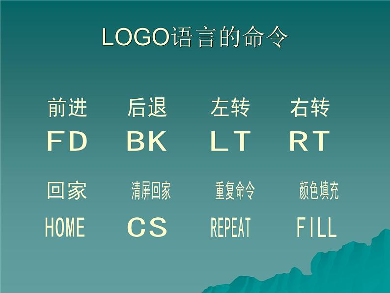 小学六年级下册信息技术-5LOGO语言的过程-川教版(10张)ppt课件02