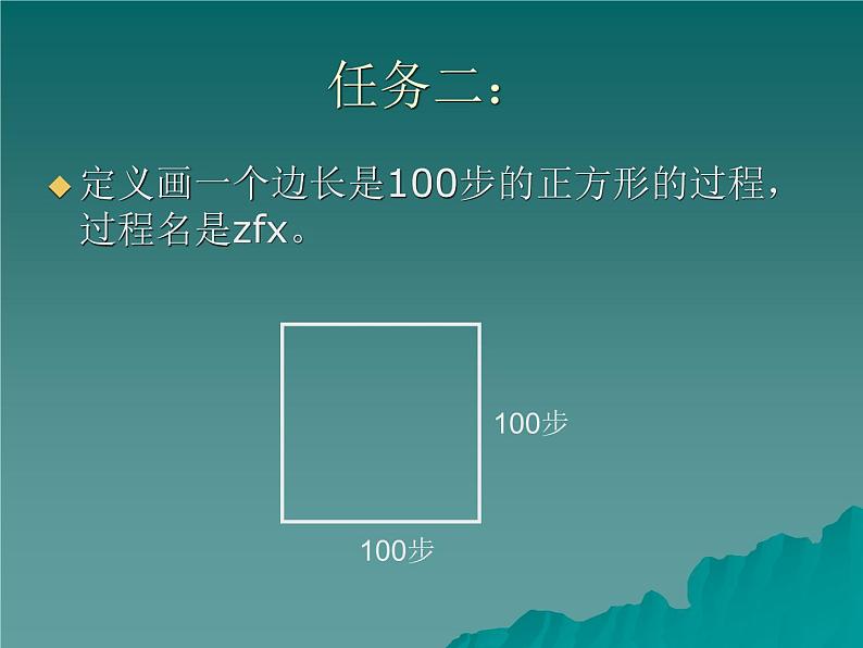 小学六年级下册信息技术-5LOGO语言的过程-川教版(10张)ppt课件04