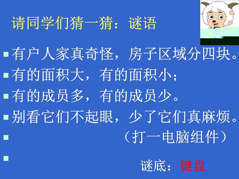 小学三年级上册信息技术-8与电脑键盘交朋友川教版(25张)ppt课件第2页