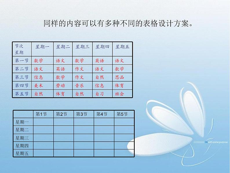 小学四年级上册信息技术-4插入表格｜苏科版(新版)(16张)ppt课件第8页