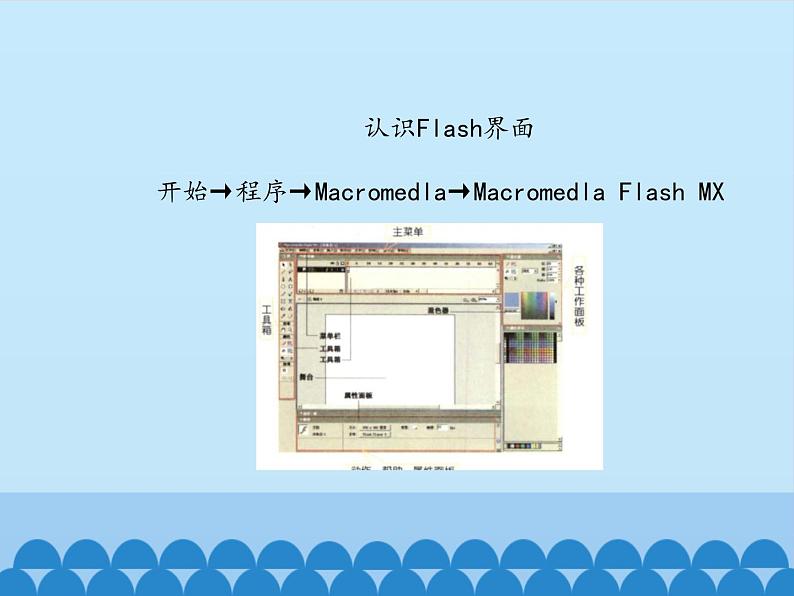 小学五年级上册信息技术-第2课动画制作工具flash｜冀教版(12张)ppt课件03