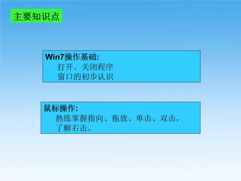 小学三年级上册信息技术-第一单元复习浙江摄影版(新)ppt课件03