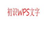小学四年级上册信息技术-1初识“WPS“文字｜苏科版(新版)(13张)ppt课件