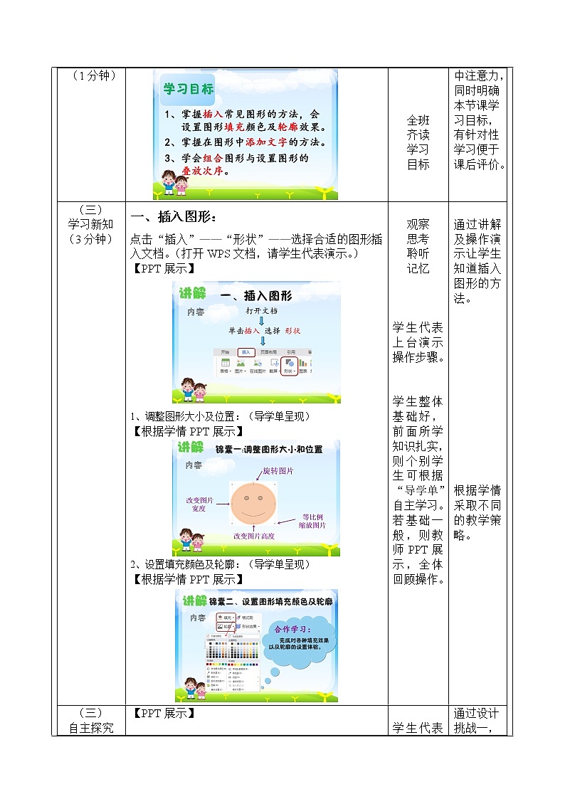 人教版信息技术四年级下册 7.绘制图形很便捷 教案第2页