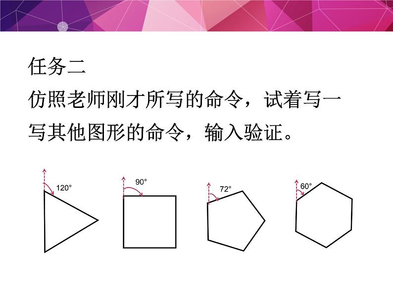 人教版信息技术六年级下册 3.正多边形轻松画 课件07