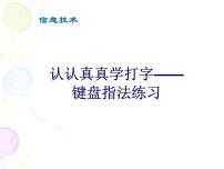 2020-2021学年第7课 认认真真学打字教学演示ppt课件