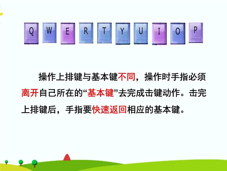 浙摄影版信息技术三上 10 接触上排键 课件PPT06