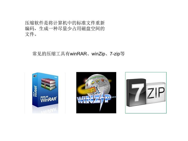 冀教版四年级下册信息技术 20.使用压缩软件 课件02