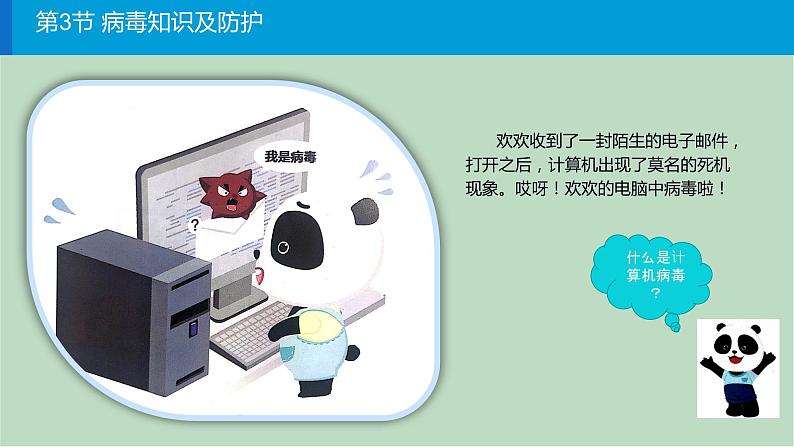 川教版2019四年级上册信息技术课件-2.3《病毒知识及防护》(共12张PPT)02