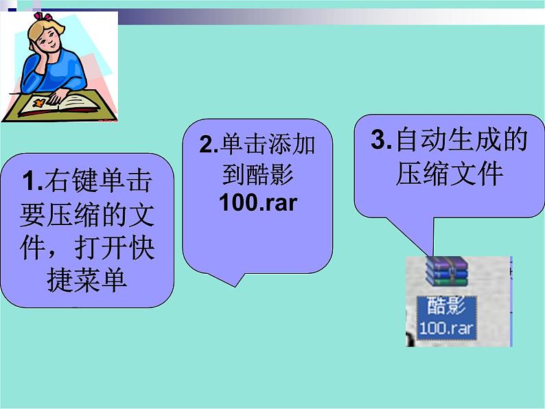 五年级上册信息技术课件-单元2  活动3 空间节省有妙招 文件的压缩与安全1   西师大版 (共13张PPT)05