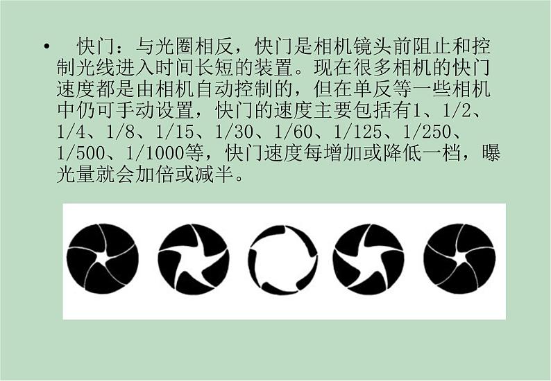 六年级上册信息技术课件-单元2 活动1 留住精彩过程之单反相机手动模式详解  西师大版 (共15张PPT)05