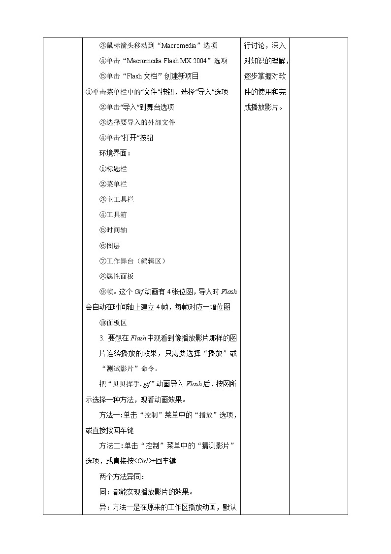 粤教版信息技术第四册（上）《动画新天地》教案第2页