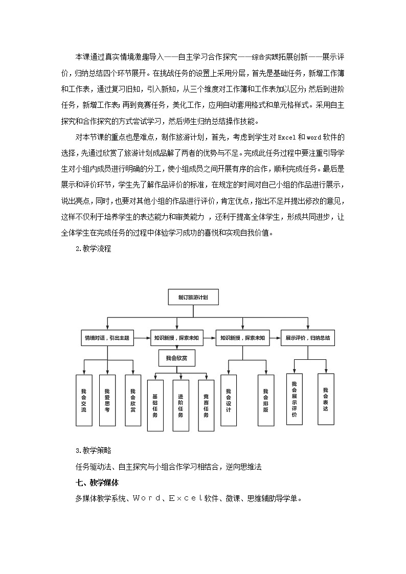 第5课《制作旅游计划》教学设计第2页