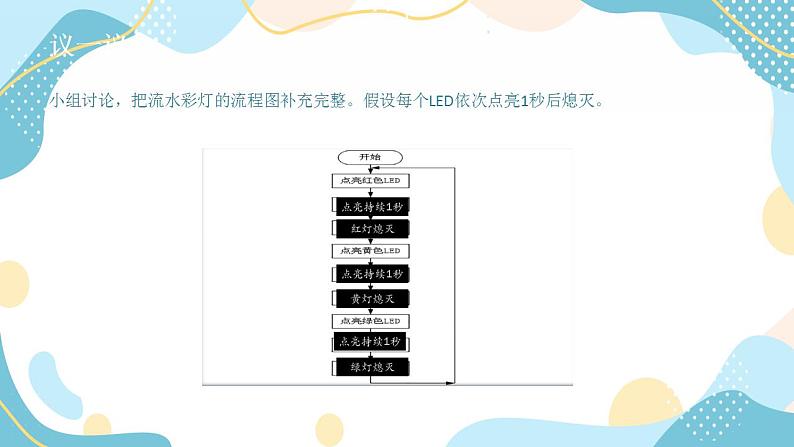 鲁教版小学信息技术 第六册 第11课 流光异彩流水灯 课件04