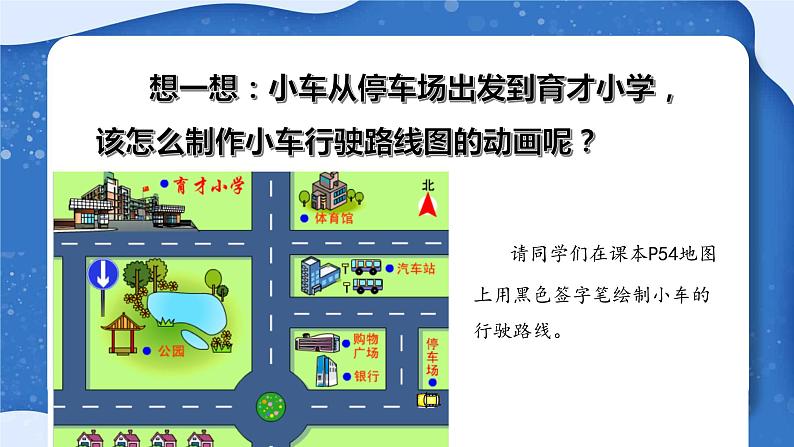 小学 粤教（B版）信息技术 六年级 制定行驶路线图——制作引导层动画 课件第5页