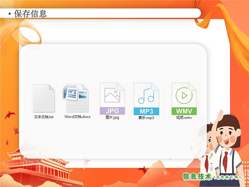 小学信息技术南方版五下 第5课 存储端午节信息 PPT课件03
