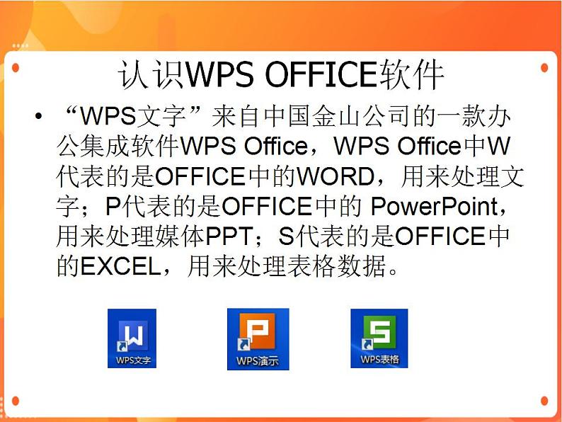 苏科版4信息技术 1 初识“WPS文字” 课件第3页