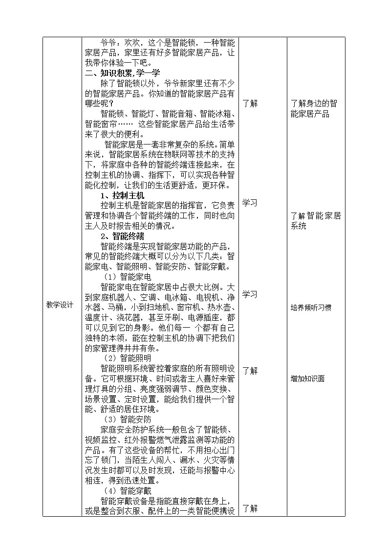 （新课标）新川教版六年级上册信息技术1.3《智能家居新生活》课件PPT+教案02