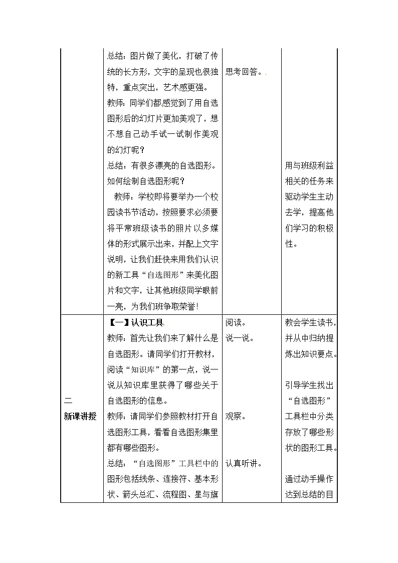 电子工业版(安徽)五下 第13课 缤纷的校园剪影 教案第2页