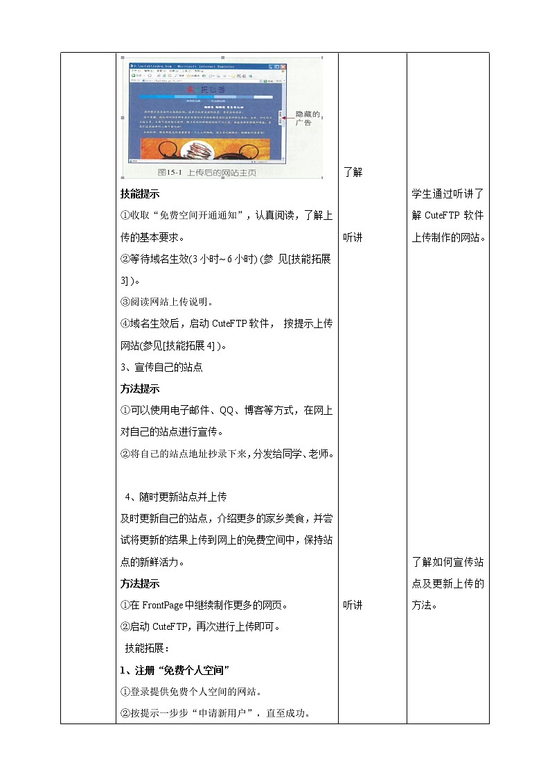 信息技术六下教科版  第15课 家乡美食推广（三）——发布网站 课件+教案+练习03