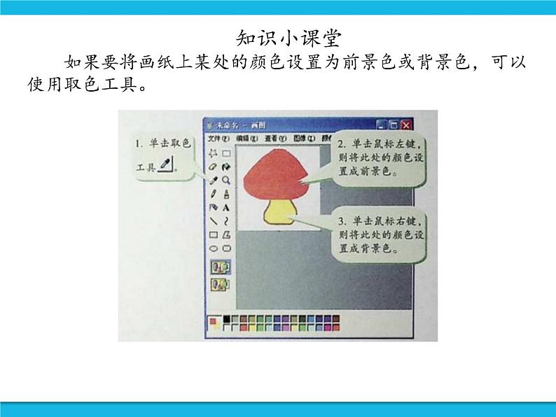 新世纪版信息技术三年级下册 1.3画蘑菇 PPT课件06