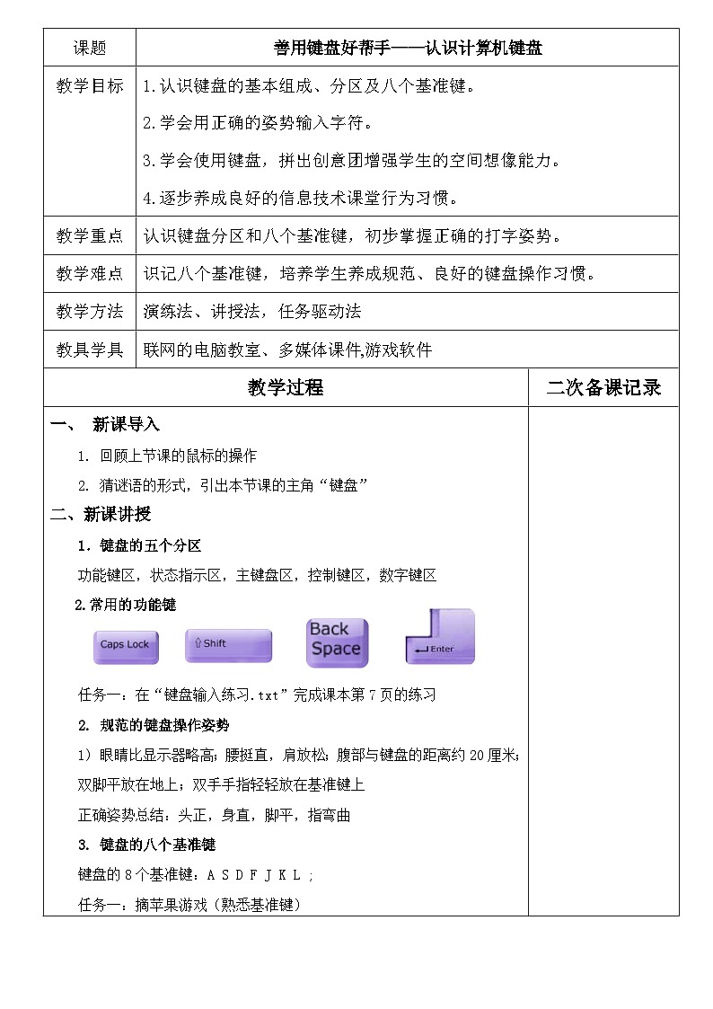 认识计算机键盘第1页