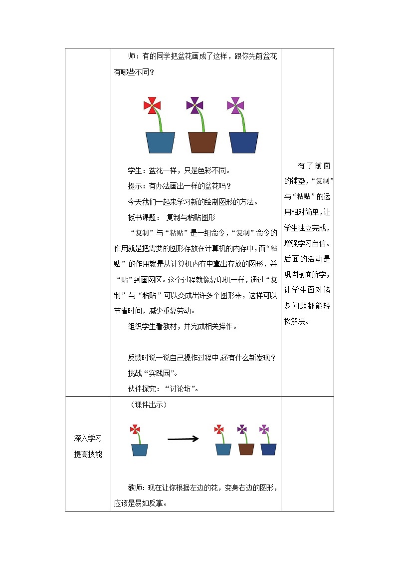 苏科版三年级信息技术上册第14课《复制与粘贴图形》教案第3页