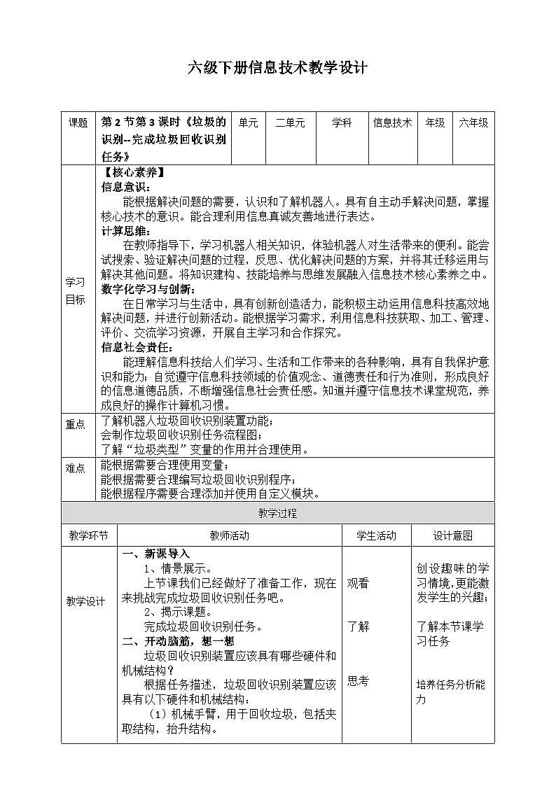 【新课标】六年级下册信息技术2.2《垃圾的识别》第3课时川教版 第1页