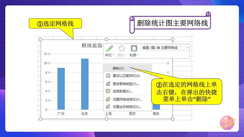 粤教版第二册下册信息技术第2课美化调查图表课件PPT07