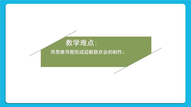 黔科版五年级下册信息技术活动2 制作迎新联欢会策划单的思维导图 课件PPT第4页