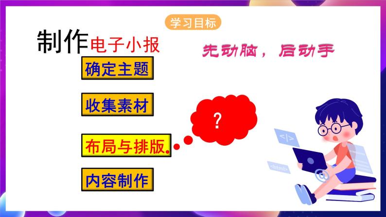 浙江摄影版信息技术六年级下册 1.1《制作电子小报》课件03