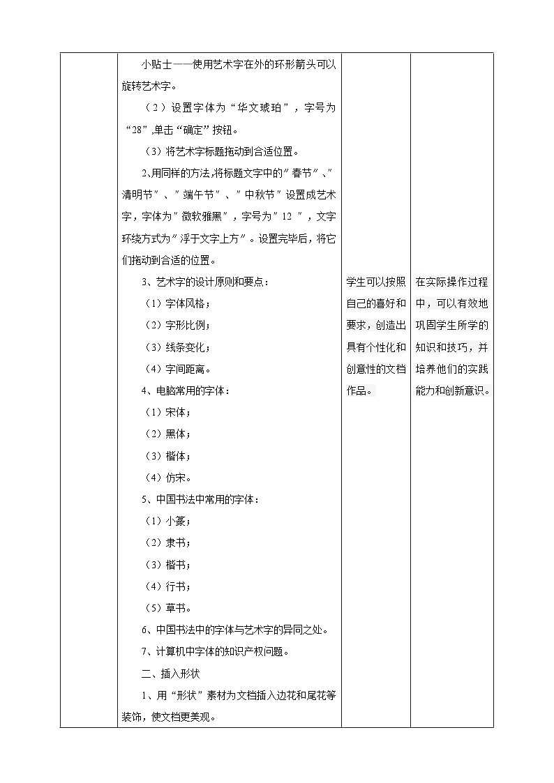 【核心素养目标】黔教版信息技术四上 第6课《美化文档》课件+教案+素材02