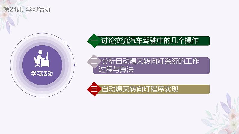 义务教育版（2024）信息技术 六年级全一册 第七单元 第24课《自动熄灭转向灯》课件第7页