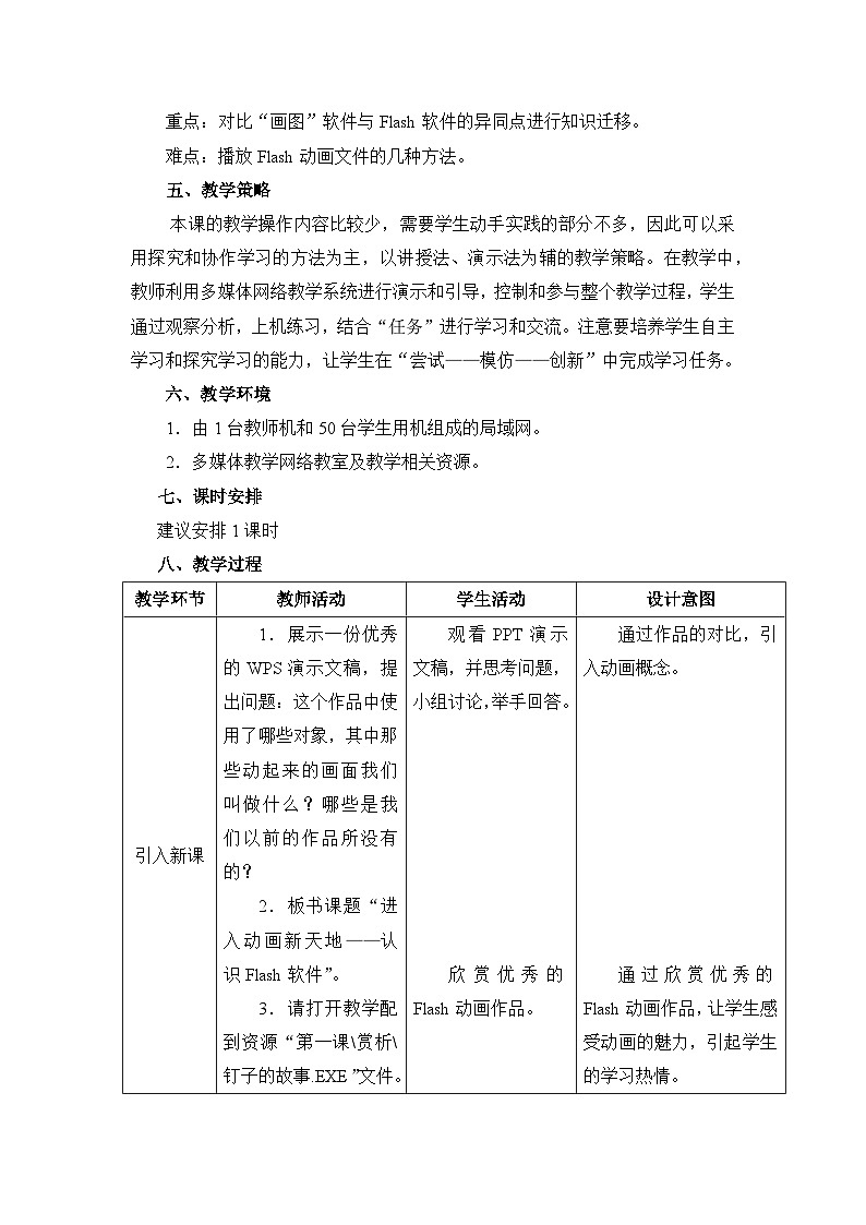 《第1课 进入动画新天地——认识Flash软件》名师教案第2页
