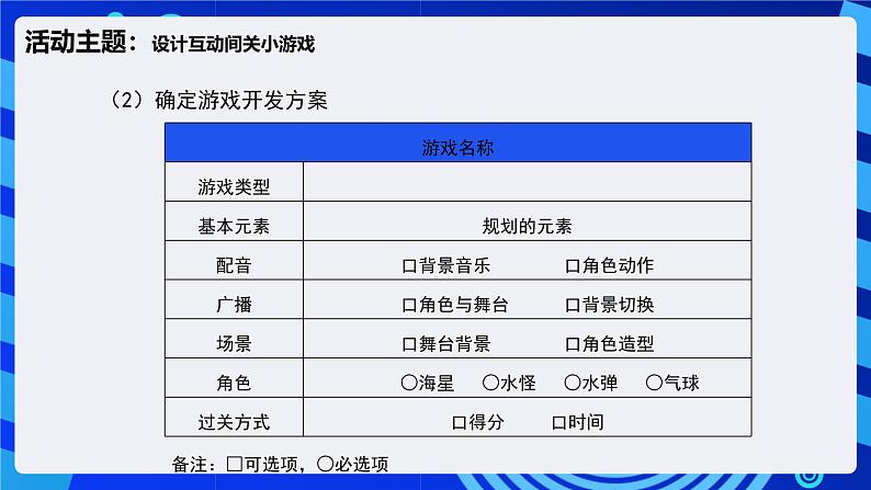 闽教版（2020）信息技术六下 综合活动1 《设计互动闯关小游戏》课件第8页