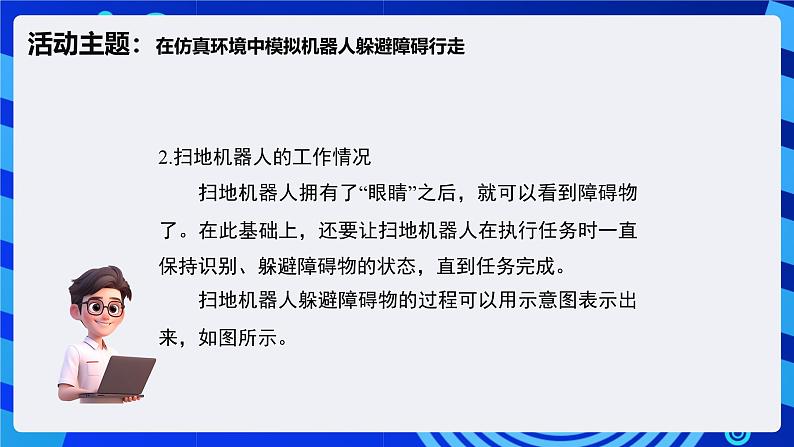 闽教版（2020）信息技术六下 第7课 《仿真机器人避障》课件第8页