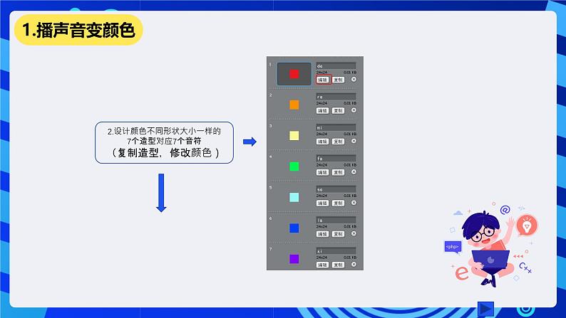 清华大学版信息技术五年级下册-1.4《音画时尚—演奏音符和声音的可视化》课件第6页